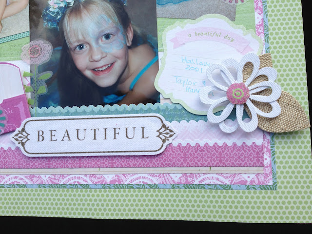 12x12 Fairy Costume Scrapbook Page Layout