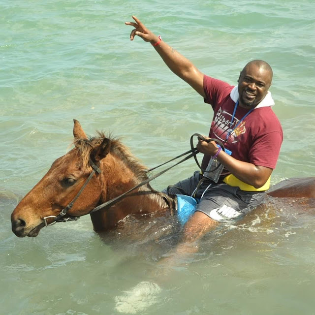 Not flaking while horseback riding in Jamaica