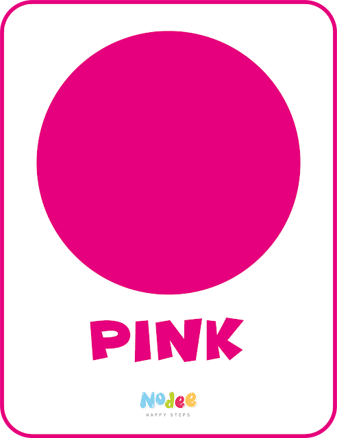 Pink Color Flashcards