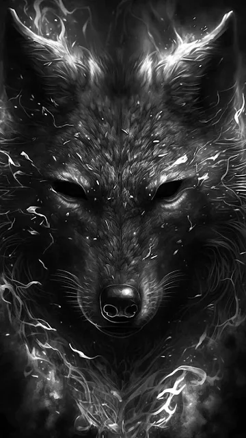 Ghost Wolf Mobile Wallpaper