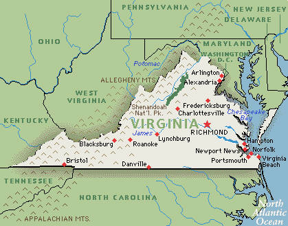 map of west virginia with cities. Picture: Virginia