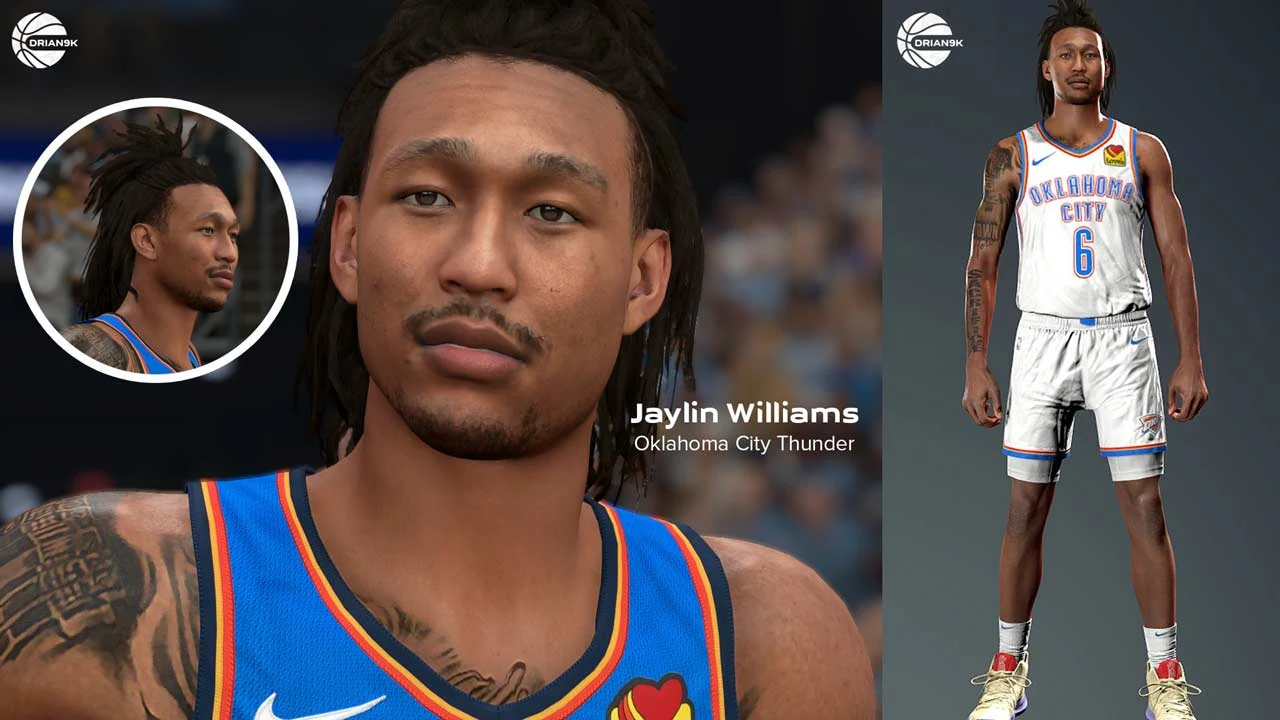 NBA 2K23 Jaylin Williams Cyberface & Body Update