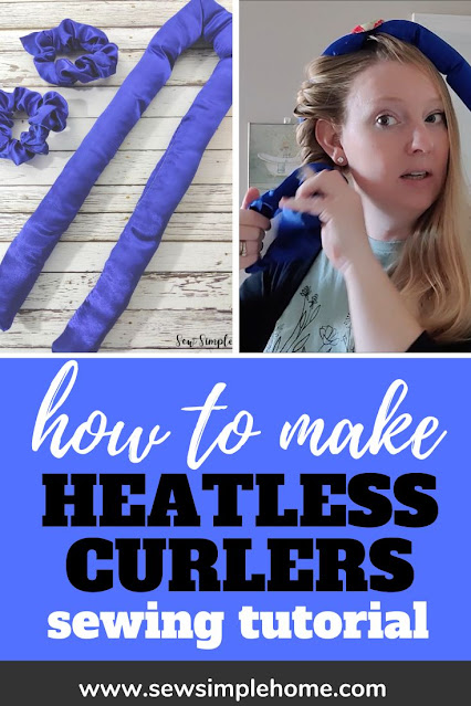Make no heat curls overnight with the Heatless Curler Tutorial