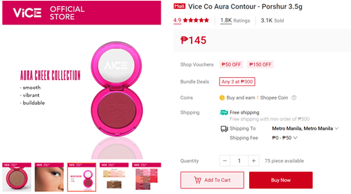 Vice Co Aura Contour - Porshur