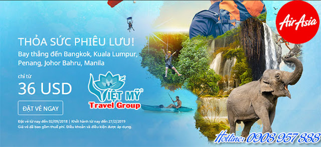 Khuyến Mãi Air Asia Thỏa sức phiêu lưu