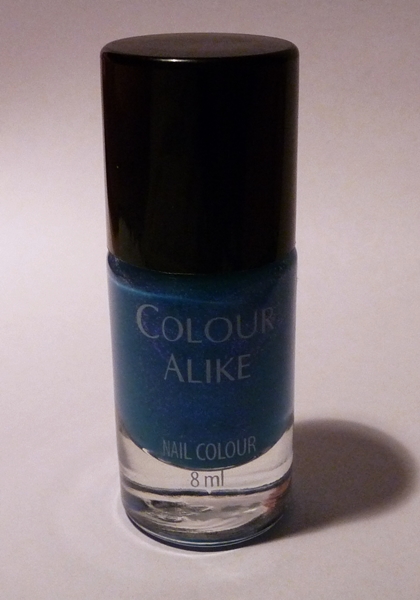 Colour Alike, Barbra Colour Alike, nr 456 Colour Alike, manicure, lakier do paznokci, niebieski lakier z brokatem, wizaz