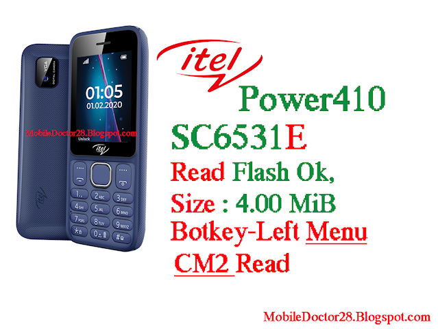 Itel power410 SC6531E Flash File 2021 Download