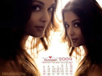 Aishwarya Rai Calendar 2009