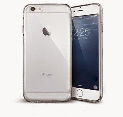Rubber Gel, Transparent Clear Back Case for Iphone 6, Soft Silicone, Shamo's (Clear)