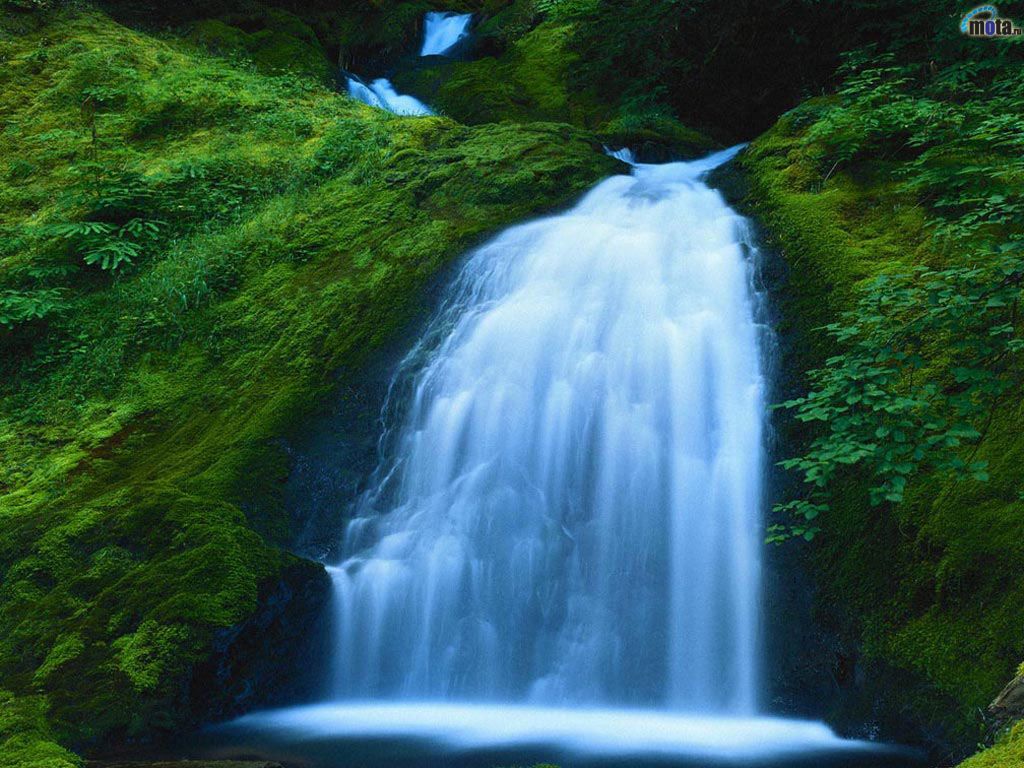 Nature Blue Waterfall wallpaper | Download Fresh Nature Blue Waterfall ...