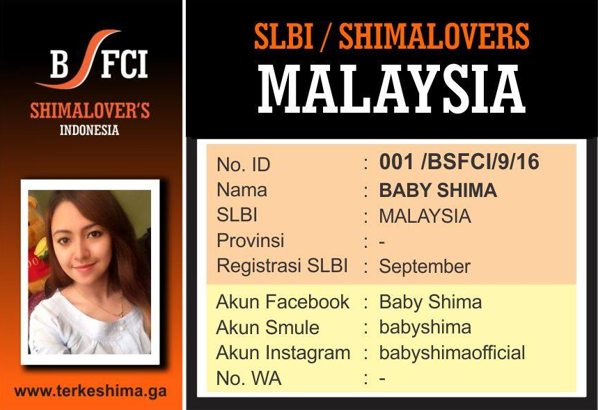 Buat KTA Baby Shima dengan mengisi biodata