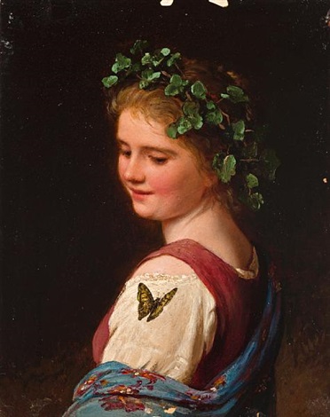 Johann Georg Meyer - La mariposa - 1878