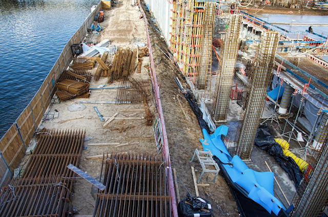 Baustelle HumboldtHafenEins, Alexanderufer / Kapelle-Ufer, 10117 Berlin, 09.07.2013