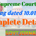 SSC Supreme Court Case Complete Hearing Details dated 10th January 2019. 