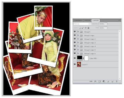 Tutorial Membuat Effect Polaroid Photomontage Dengan Photoshop