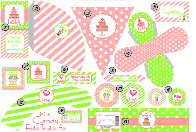 KIT IMPRIMIBLE CANDY BAR