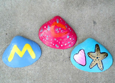 Kid's Craft Project: Hand Painted Seashells for Summer