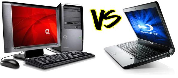 Laptop vs or desktop حاسوب محمول أم أو حاسوب مكتبي لاب توب ديسك توب