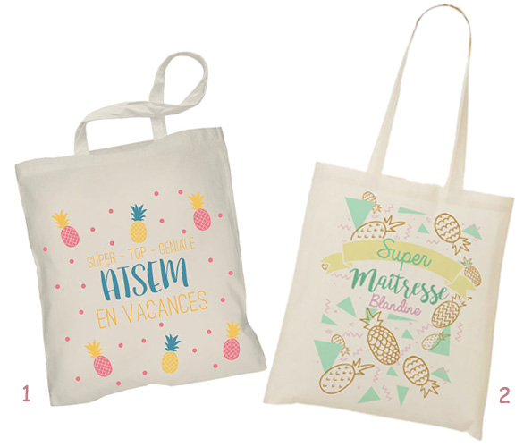 Tote bag maitresse, nounou, atsem