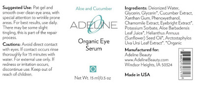 Organic Eye Serum  #ADELINE