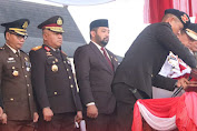 Wakapolda Jambi Hadiri Upacara Penurunan Duplikat Bendera Merah Putih