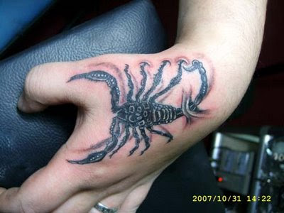 Scorpio Tattoo Designs and its placement on the body