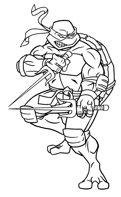 Ninja Turtle Coloring Pages