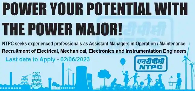 NTPC Assistant Manager Engineer Operation Maintenance Recruitment 2023