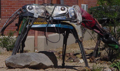 junkyard sculpture - a sculpture made from old metal