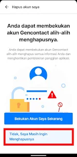 Hapus Akun Getcontact di Android