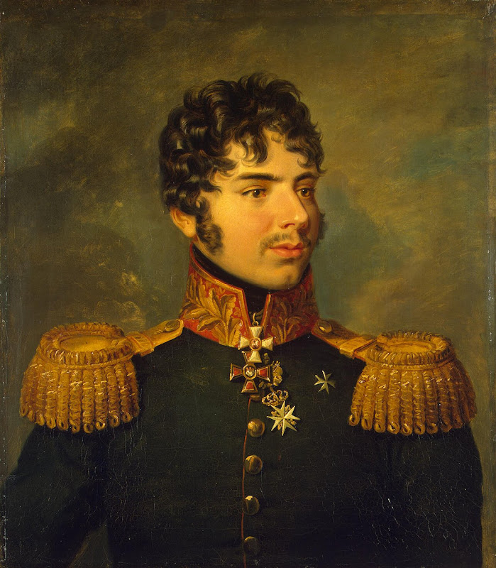 Portrait of Alexander I. Kutaisov by George Dawe - Portrait, History Paintings from Hermitage Museum