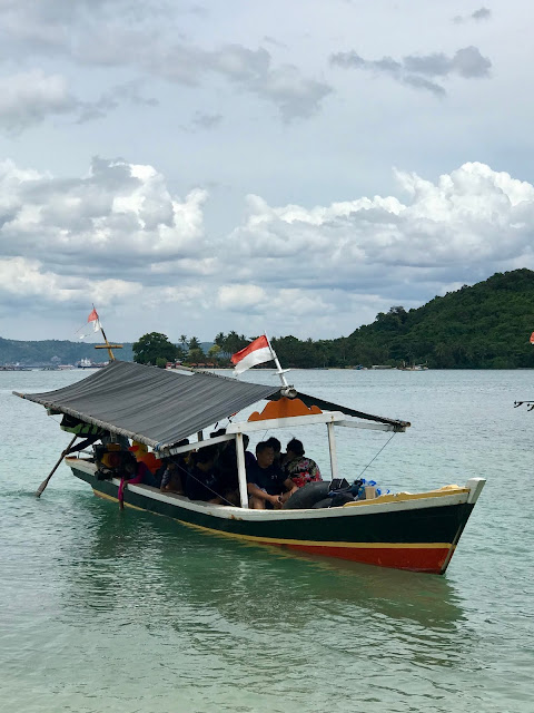 Boat at the Mutun Beach, Lampung