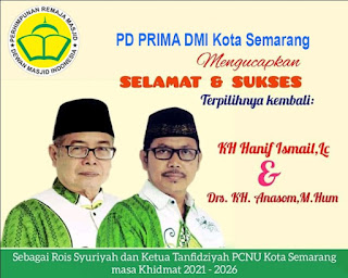 KH Hanief Ismail dan KH Anashom Kembali Pimpin NU Semarang