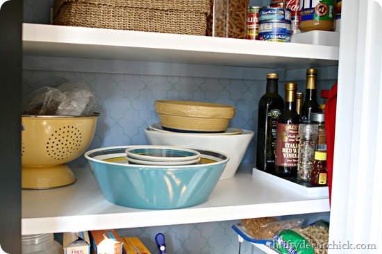 organizing pantry