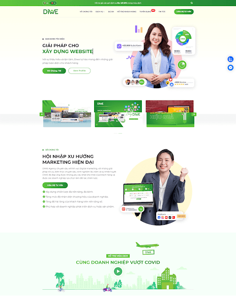 Theme Landing Dịch Vụ Marketing