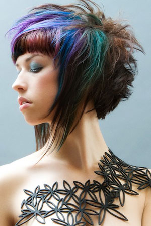 Cool Hair Coloring Styles. funky hair color for short
