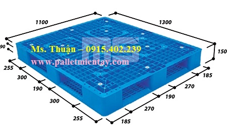 Pallet nhựa nhập khẩu 1300 x 1100 mm