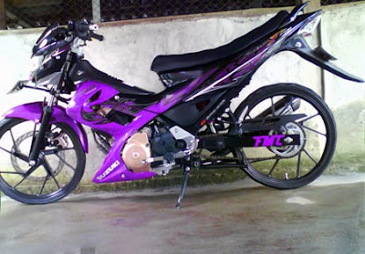 Gambar Satria Fu 150 Warna Ungu