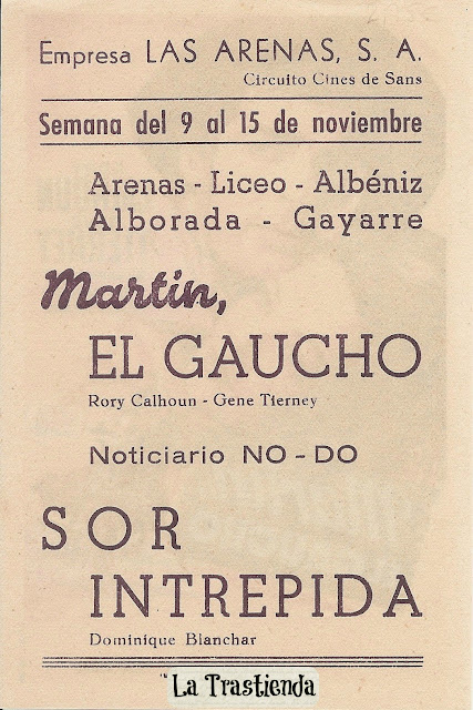 Programa de Cine - Martín El Gaucho - Gene Tierney - Rory Calhoun