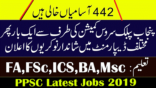 PPSC Latest New Jobs 2019
