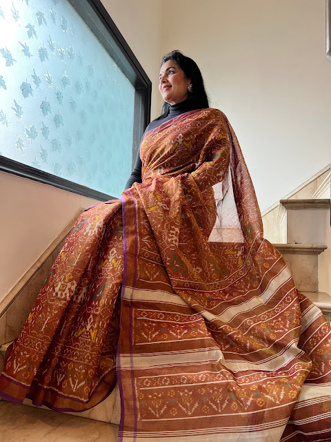 Cotton patola saree