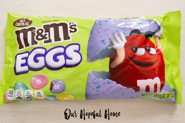 milk chocolate M&M's eggs candies easter treat bag