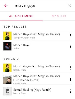 pencarian di apple music di android