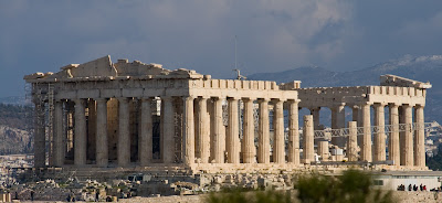 The parthenon in Acropolis of Athens