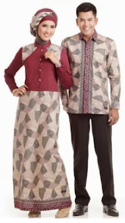 Model Baju Batik Gamis Sarimbit Serasi