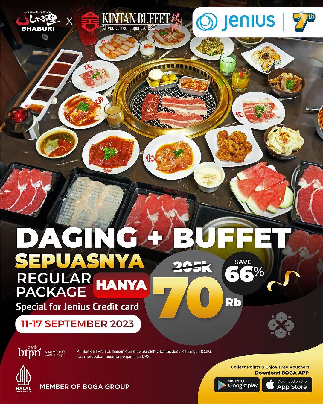 Promo SHABURI & KINTAN BUFFET Hemat 66% – Dengan Kartu Kredit Jenius