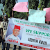 Youth organization from Abdulmumin Jibrin's constituency protest against him, calls for his recall