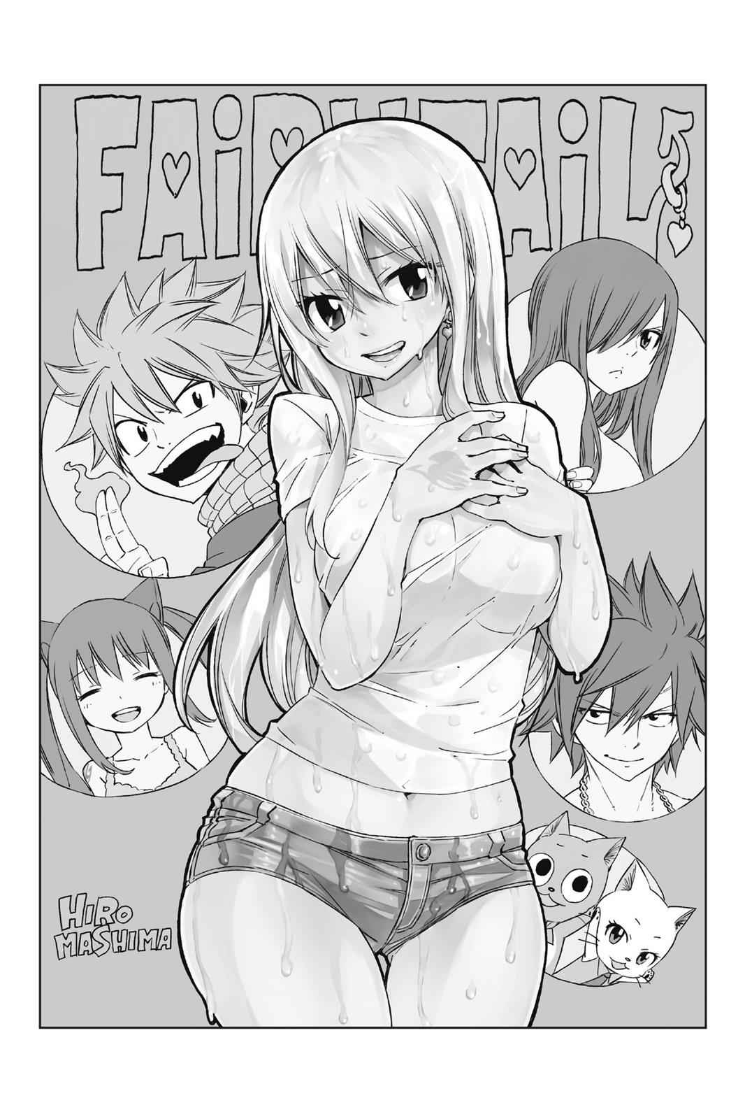 Erza Scarlet in Fairy Tail Manga Volume and Chapter Covers