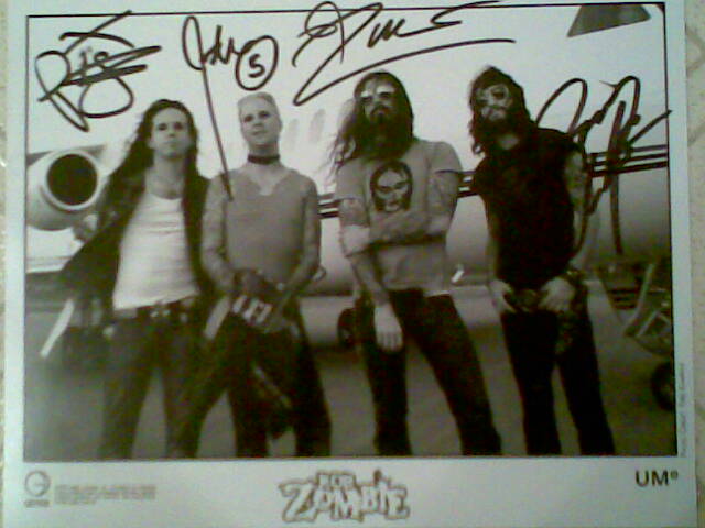 rob zombie autograph