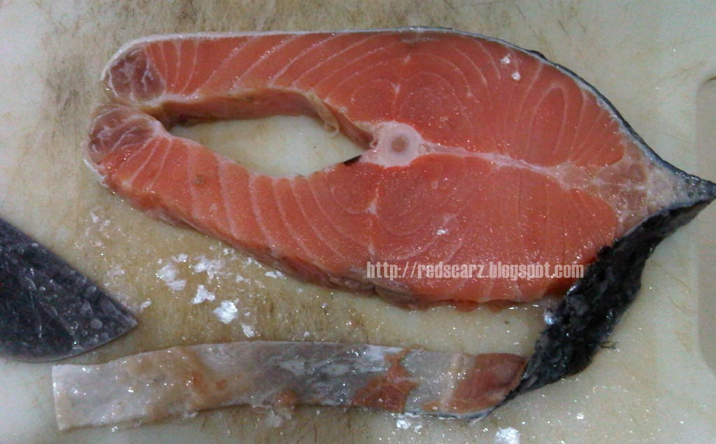 DAUS REDSCARZ: Resepi Ikan Salmon Lemon